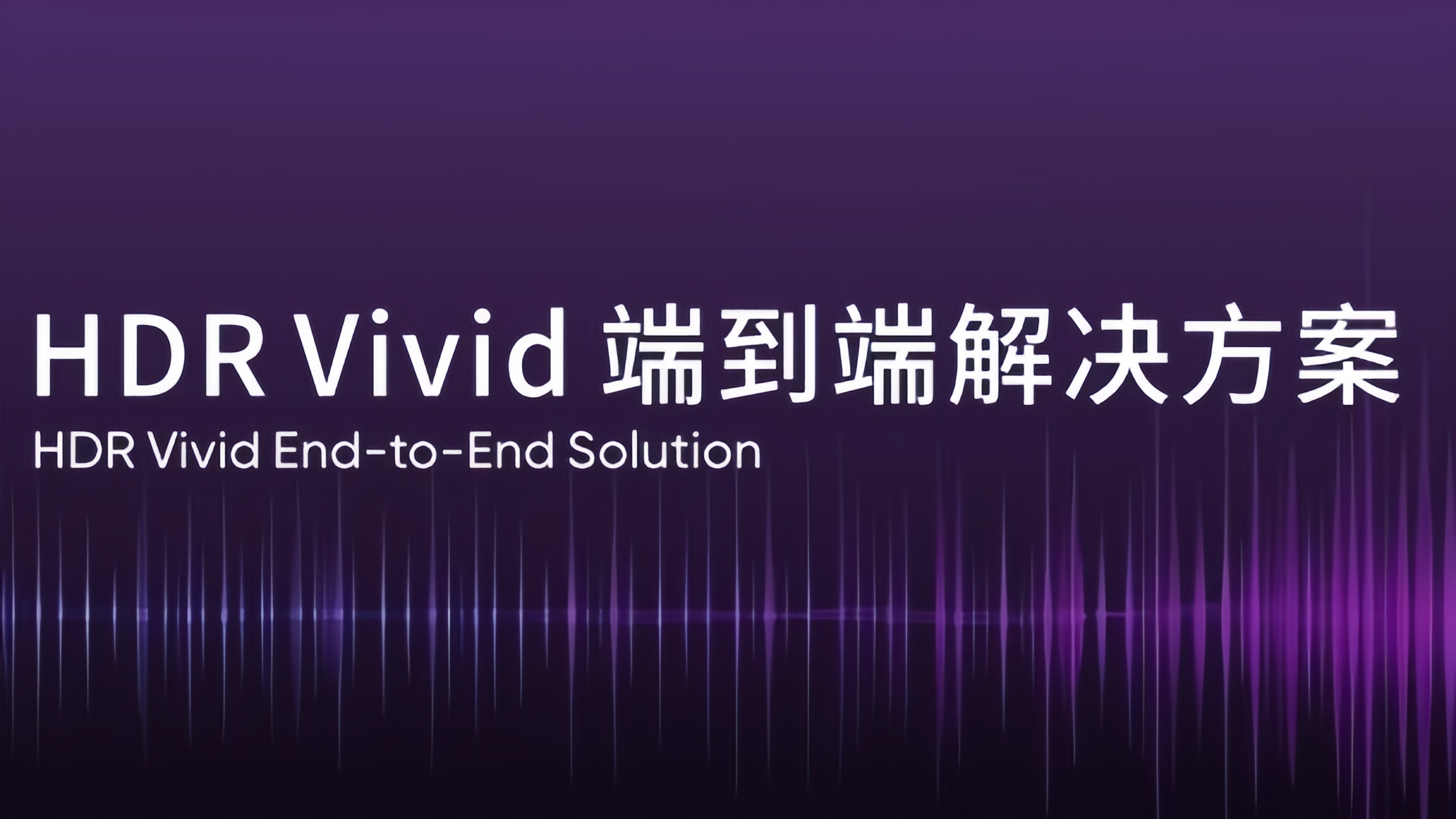 HDR Vivid端到端解决方案